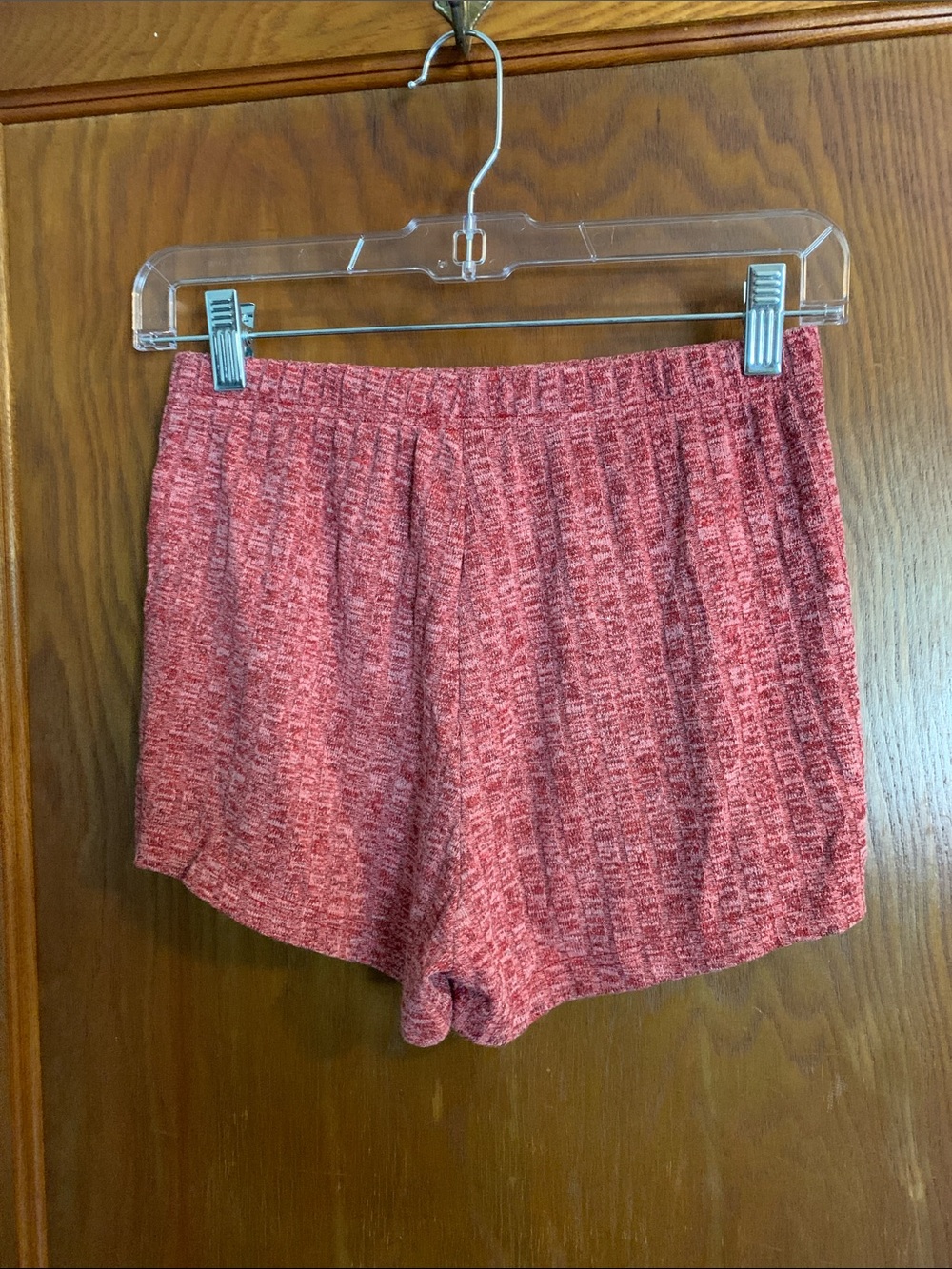 Ekouaer Casual Knit Lounge Shorts - Red - Picture 5 of 7